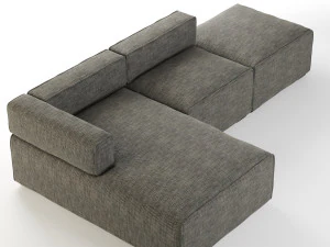 quadra sofa by article 3D Model