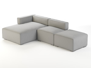 quadra sofa by article 3D Model