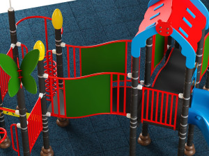 kids playground 08 3D Model
