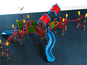kids playground 08 3D Model