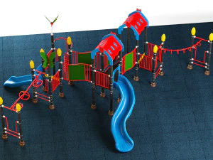kids playground 08 3D Model