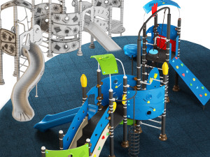 kids playground 09 Model 3D
