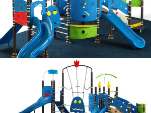 kids playground 09 Model 3D