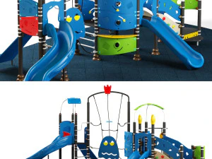 kids playground 09 3D Model