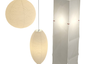 akari paper japan lantern collection isamu noguchi 3D Модель
