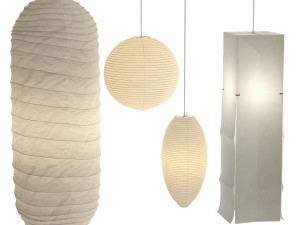 akari paper japan lantern collection isamu noguchi 3D Модель