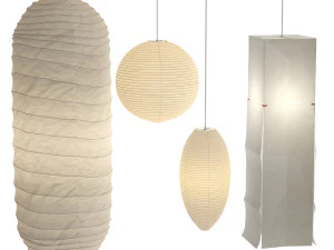 akari paper japan lantern collection isamu noguchi 3D Model