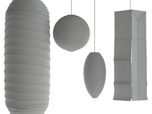 akari paper japan lantern collection isamu noguchi 3D Model