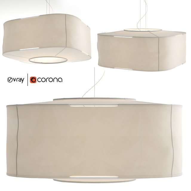 allsew 36 square pendant 3D Model .c4d .max .obj .3ds .fbx .stl .blend 