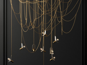 chain chandelier Modelo 3D
