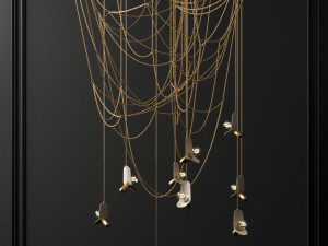 chain chandelier Modelo 3D
