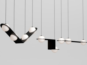laurent suspension light Modèle 3D