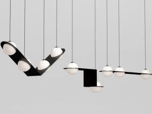 laurent suspension light 3D Model