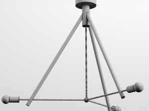 lodge chandelier 3 Modelo 3D