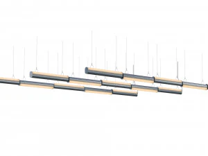 queue direct perdant double section 3D Model