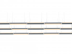 queue direct perdant double section 3D Model