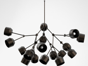 the forchette 18 chandelier 3D Model