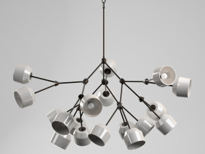 the forchette 18 chandelier Modelo 3D