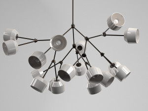 the forchette 18 chandelier Modelo 3D