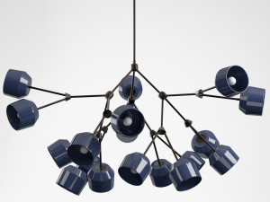 the forchette 18 chandelier Modelo 3D