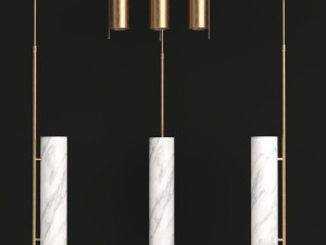 alma floor lamp by kelly wearstler Modello 3D