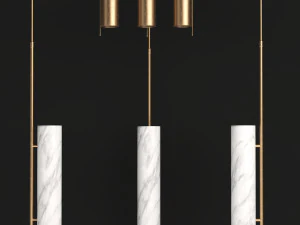 alma floor lamp by kelly wearstler 3D Model