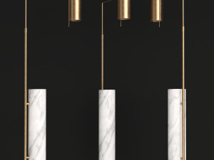 alma floor lamp by kelly wearstler Modello 3D