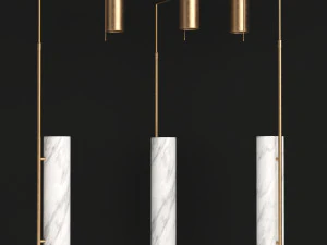 alma floor lamp by kelly wearstler 3D Model