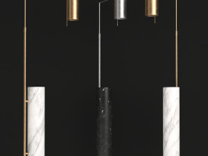 alma floor lamp by kelly wearstler Modello 3D