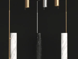 alma floor lamp by kelly wearstler 3D Model