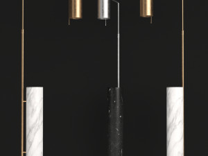 alma floor lamp by kelly wearstler Modello 3D