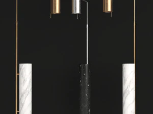 alma floor lamp by kelly wearstler 3D Model