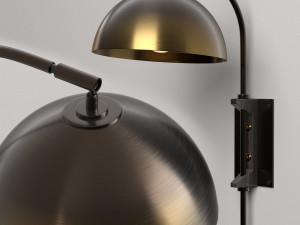 pigalle gold copper sconce 3D Model