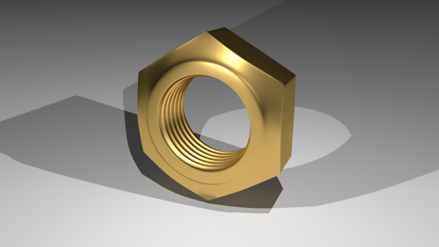 hex nut 3D 模型 .c4d .max .obj .3ds .fbx .stl .blend 
