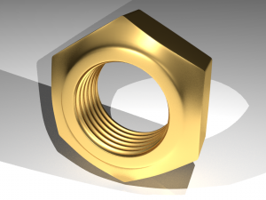hex nut 3D 模型
