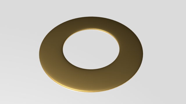 flat washer 3D Модель .c4d .max .obj .3ds .fbx .stl .blend 