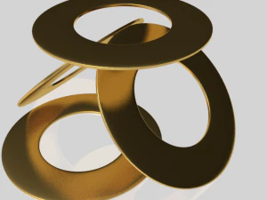 arruela plana Modelo 3D