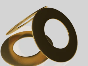 arruela plana Modelo 3D