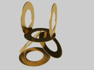 arruela plana Modelo 3D