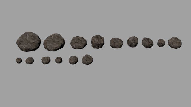 15 high poly rocks with textures 3D मॉडल .c4d .max .obj .3ds .fbx .stl .blend 