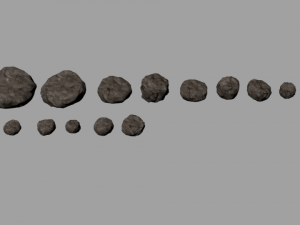 15 high poly rocks with textures 3D मॉडल