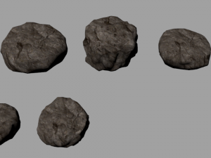 15 high poly rocks with textures 3D मॉडल