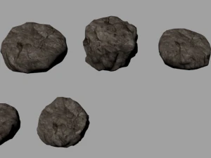 15 high poly rocks with textures 3D Model