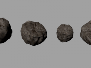 15 high poly rocks with textures 3D मॉडल