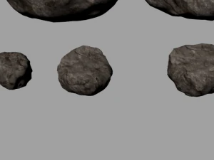 15 high poly rocks with textures 3D Model