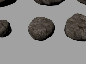 15 high poly rocks with textures 3D Model