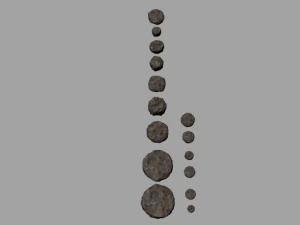 15 high poly rocks with textures 3D Model