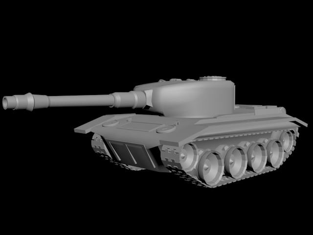 tank low poly model 3d 3D 모델 .c4d .max .obj .3ds .fbx .stl .blend 