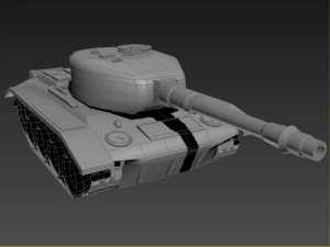 tank low poly model 3d 3D 모델