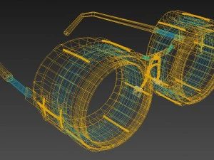 steampunk glasses 3D Model